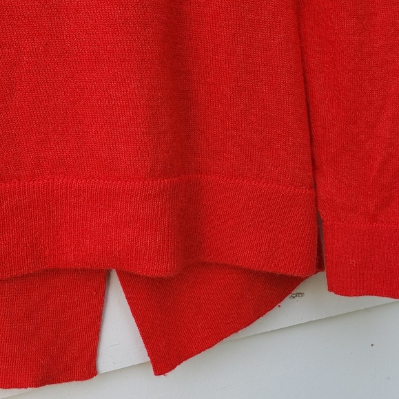 Lafayette 148 Asymmetrical Red/Orange Sweater - S - Picture 8 of 8